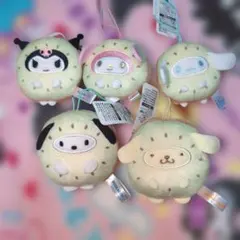 サンリオキャラクターズ フルーツ着ぐるみマスコット キウイ 5種セット