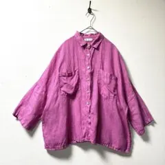 定価2万✨ プラージュドライオックスワイドシャツ ゆったり コットン ピンク Plage - 定価2万✨ プラージュドライオックスワイドシャツ ゆったり