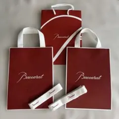 Baccarat バカラ　新旧　ショップ袋 ・紙袋 3枚セット + リボン 2本のサムネイル