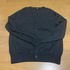 UNIQLO ウールカーディガン L ダークグレー