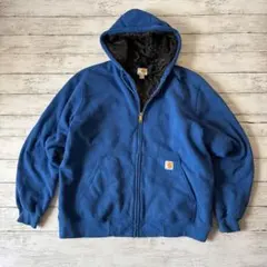 カーハート 100631 中綿 キルティング ライナー フーディ ブルー L