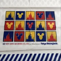 東京ディズニーランド ミッキーマウスデザインバッグ 巾着 新日本証券 ノベルティ