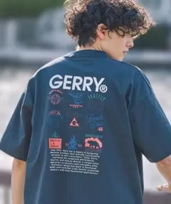 GERRY/ジェリー 別注 アソートデザイン オーバーサイズ 半袖Tシャツ　黒のサムネイル