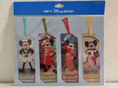 ミッキーマウス しおり 4枚セット トゥーンタウン