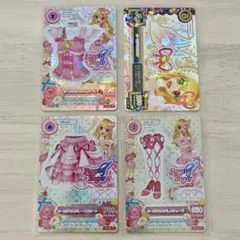 アイカツ　星宮いちご　オーロラキスコーデ　排出版　紫吹蘭 ローズボンボンコーデ アイカツ 星宮いちご オーロラキスコーデ 排出版 紫吹蘭 ローズ