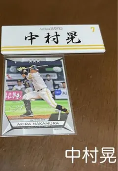 福岡ソフトバンクホークス中村晃ネーム缶バッジカードセット非売品