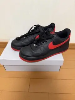 Nike Air Force 1 ブラック/レッド　27cm