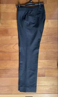 TOPVALU　スラックス　ビジネスパンツ　黒　W76のサムネイル