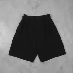 お*ン様 Y's ブラック ウールポリ ツータック ハーフパンツ 2026年最新】Y's カラー：ブラック系 メンズ ショートパンツ・ハーフ