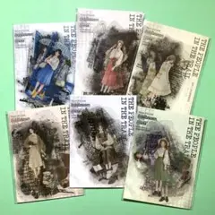 海外　コラージュ　PETステッカー　人物シール　6セット