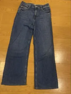 美品 【H&M】 レディース　デニム・ジーンズ　ワイドMサイズ
