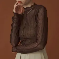 【美品】hinari チュールシアータートル ダークブラウンのサムネイル