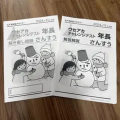早稲田アカデミー ワセアカチャレンジテスト 年長 2024年11月のサムネイル