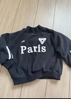 韓国子供服　キッズ　トレーナー 100cm Paris 裏起毛　冬服　トップス