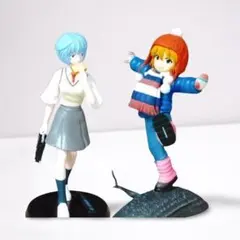 エヴァンゲリオン ポートレイツ フィギュア 綾波レイ アスカ 葛城ミサト シンジ シン・エヴァンゲリオン劇場版』葛城ミサトと綾波レイがデフォルメ