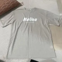 PIGMENT Melina ロゴ 半袖Tシャツ ベージュ