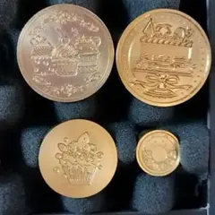 シーリングワックススタンプ4点ハンドル付きカップケーキ　スイーツ　デザート