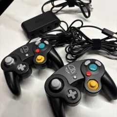 ゲームキューブ コントローラー ブラック 接続タップセット
