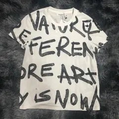 新品　デシグアル　プリント　Tシャツ M ホワイト　総柄　レディースのサムネイル