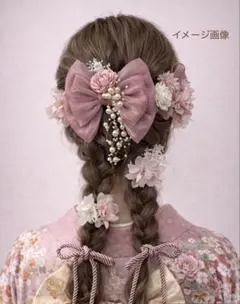 ꕤ୭306 髪飾り　成人式　結婚式　卒業式　七五三　祭り　振袖　袴　浴衣୭ꕤ