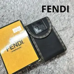 FENDI フェンディ シガレットケース ズッカ柄 レザー 箱付き