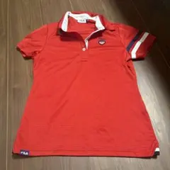 FILA ゴルフシャツ Mサイズ 赤