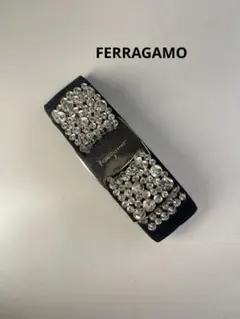 FERRAGAMO　(フェラガモ)ヴァラ ビジュークリスタルバレッタのサムネイル