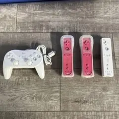Wii 有線ゲームコントローラー （ホワイト）、Wiiリモコン3個 任天堂