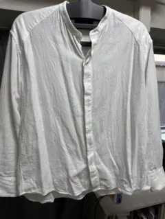 NANO UNIVERSE ホワイト長袖シャツ　コットン100%