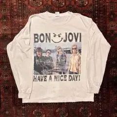 BON JOVI 05/06 ツアー ロンT L 両面プリント バンドTシャツ