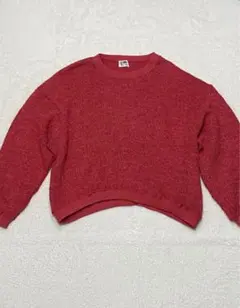 フルーツオブザルーム　ニット　セーター　ユニセックス　レッド　ピンク