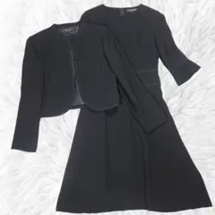 東京ソワール×ミチコロンドン ワンピース セットアップ 礼服 ブラックフォーマル