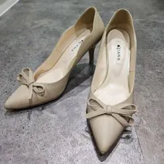 DIANA リボンパンプス 24cm