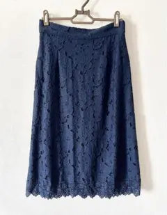 ROPÉ PICNIC ネイビー レーススカート