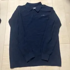 the north face 長袖ポロシャツ　ネイビー　ニットのサムネイル