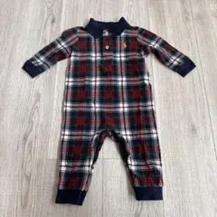 Ralph Lauren チェック柄ロンパース 9m 70 75 ラルフローレン