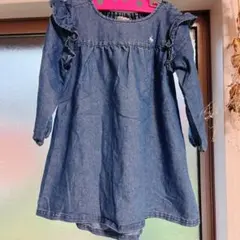 【最終値下げ】POLO Baby デニムワンピース 長袖 100cm 秋服 春服