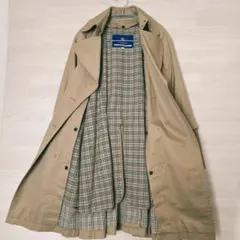 【バーバリーブルーレーベル】ウールライナーダブルトレンチコートノバチェック