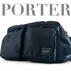 【美品】 PORTER TANKER ボディバッグ ナイロン 黒 メンズ