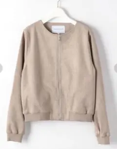 美品★A DAY IN THE LIFE★フェイクスエード ノーカラーライダース