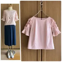 tocco closet フラワーレース トッコクローゼット ブラウス モチーフ