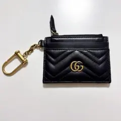 Gucci GGマーモント キーチェーン付き ウォレット コインケース 小銭入れ