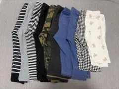 ユニクロ　パンツ　80 90 セット　半ズボン　長ズボン　ボーダー　保育園着