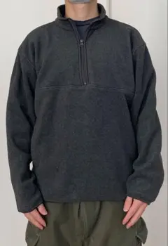90s OLD UNIQLO XL フリースハーフジップ　古着 オールドユニクロ