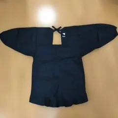 黒い割烹着 M-Lサイズ レース付き