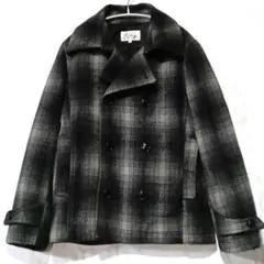 【Ballow】アウター/ジャケット/ピーコート/ ブラックグレーチェック柄/M