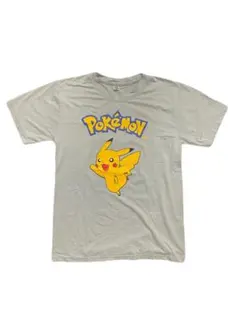 ポケモン ピカチュウ 海外 公式 グレー Tシャツ 90s～ vintage