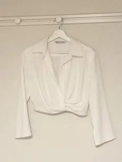 ZARA クロップド丈シャツ