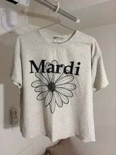 Mardi Mercredi マルディメクルディ Tシャツ オートミールブラック