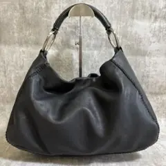 H88 SAZABY サザビー本革　オールレザー　ワンショルダーバック　ブラック